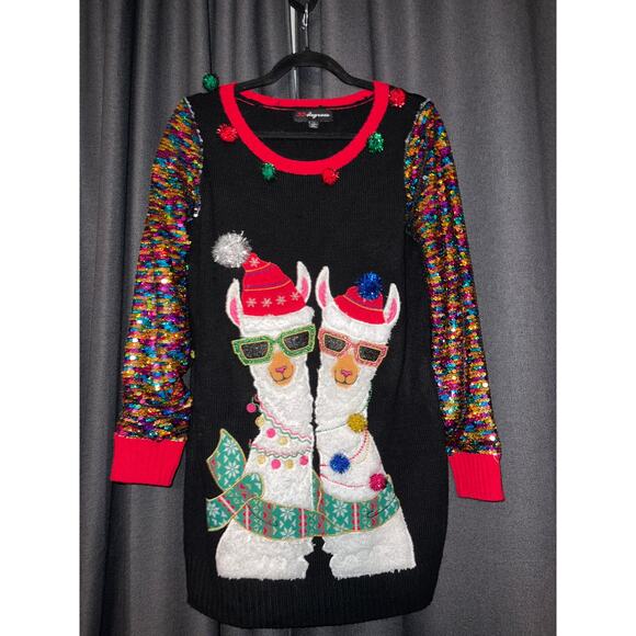 Ugly Christmas Sweater Xmas Size Small Llama - Picture 1 of 3